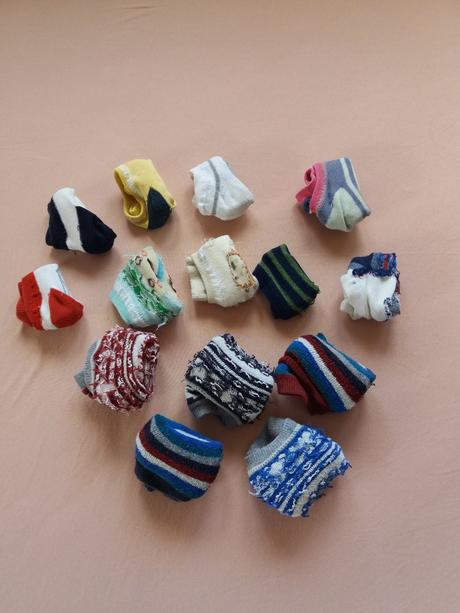 Ponožky vel. 23-25 - 14 párů/froťáky, protiskluz.., 23