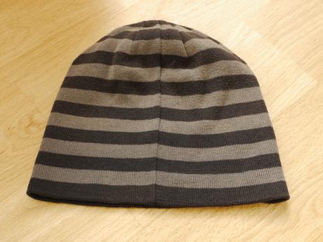 Cepice na prechodne obdobi - cerno sedive prouzky, h&m,128