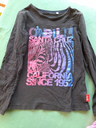 Černé tričko s obrázkem, 128