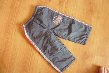 Vyteplené šusťákové kalhoty, frog,92