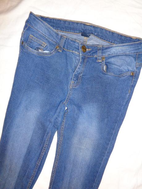 Super modré pružné elastické skinny, 170