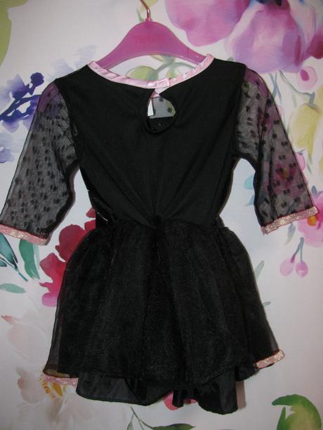 Karnevalový kostým-černo růžové šaty kočička, 