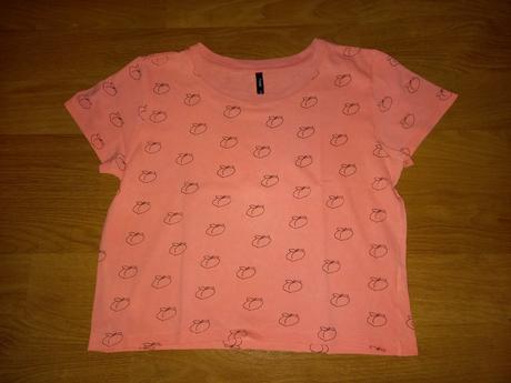 Crop tričko apricot, sinsay,s