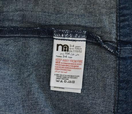 Šaty vel. 3 - 4 roky, mothercare,104