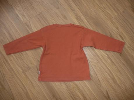 Oranžové triko whoo jsi na 9-12m- vel.80, 80