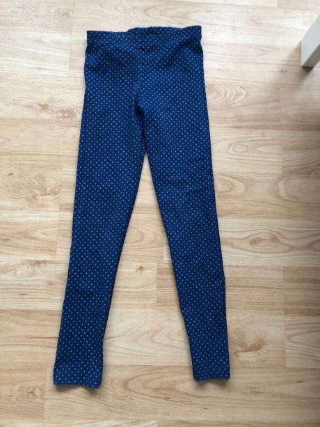 Tchibo modre leginy s puntiky 122/128, tchibo,122