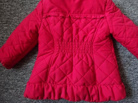 Kabátek červený, vel. 98, marks & spencer,98