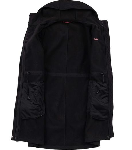 Dámský softshellový kabát černý s kapucí vel. xl, xl