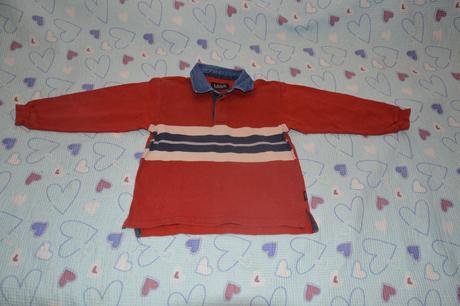 116 silnější bavlněné triko s límečkem, h&m,116