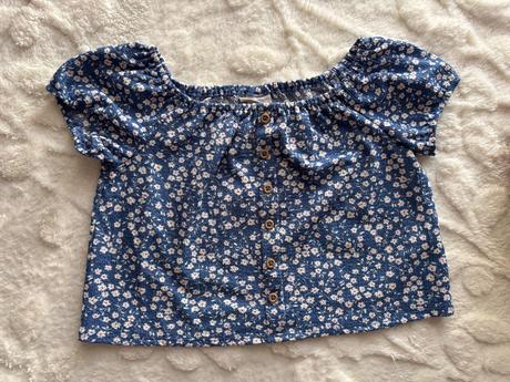 Top letní s kvítky - v.8 let, 128