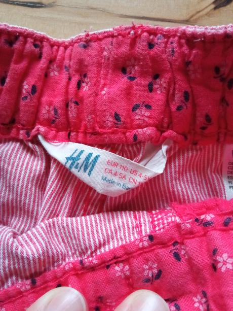 Pláťáčky a triko s dlouhým rukávem, h&m,110