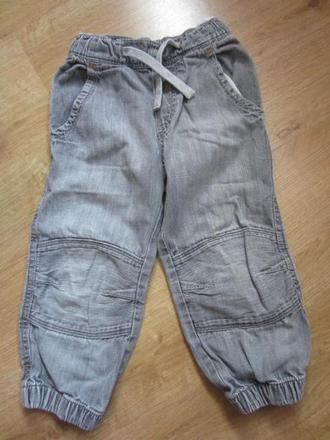 Šedé džínové, riflové 3/4, h&m,104