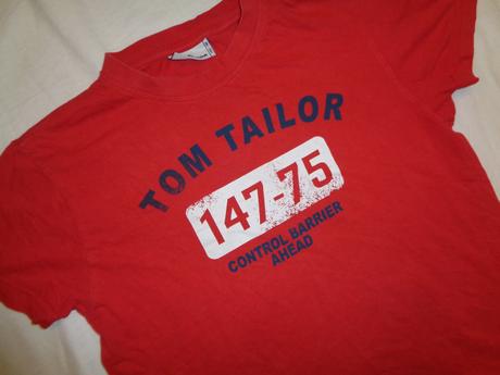 Červené tričko tom tailor 140/146, tom tailor,140
