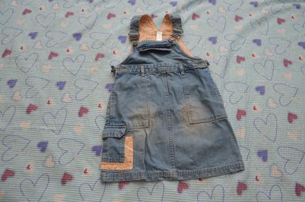 Laclové džínové riflové šaty, 110