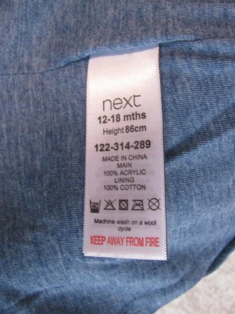 Modrá zimní čepice- next-12-18 měs., next,86