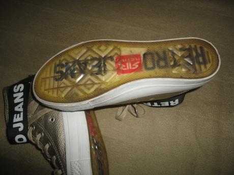 Zlaté kecky retro jeans, vel. uk3,5/eu36, 36