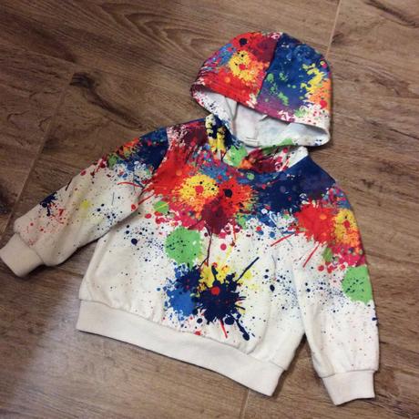 Mikina s barevnými cákanci, 98