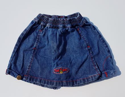 D16 dívčí riflová sukně s kraťasy vel. 86-92, 86