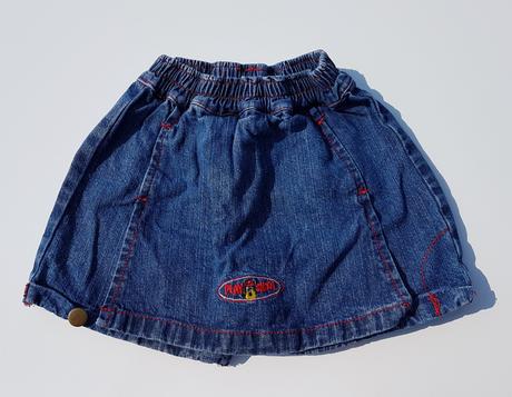 D16 dívčí riflová sukně s kraťasy vel. 86-92, 86