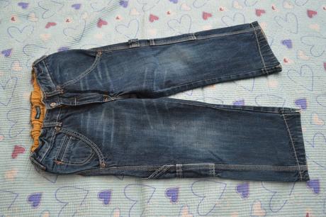 116 bavlněné džíny s regulací v pase, h&m,116