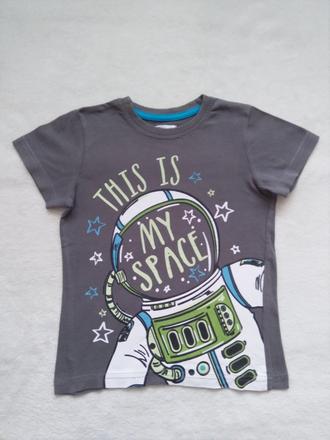 Tričko s kosmonautem šedé, pepco,98