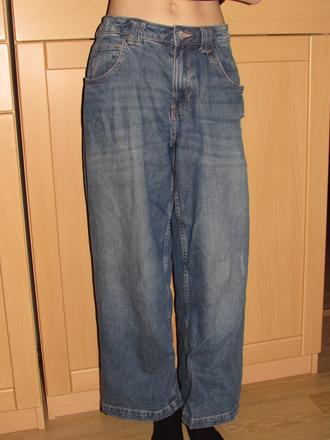 Dívčí džíny baggy, h&m,152