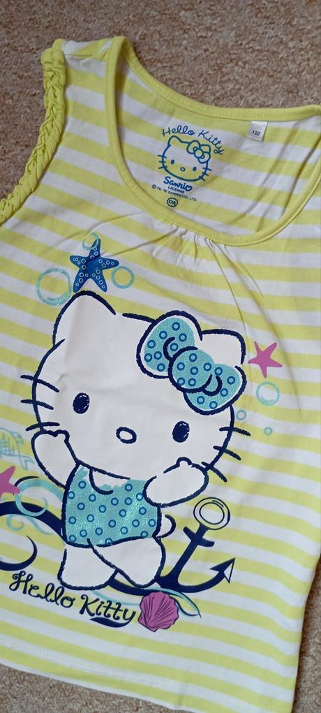 Tílko hello kitty zn."sanrio/c&a" vel."122", sanrio,122