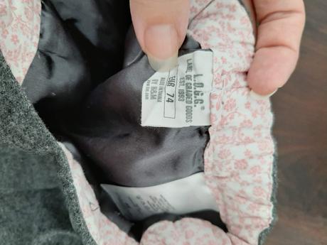 Teplá šedá zimní sukeň 74 h&m, h&m,74