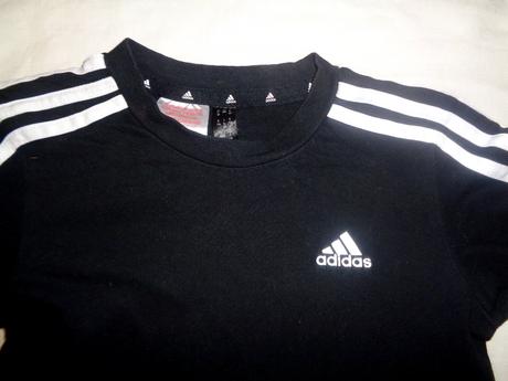 Černé bavlněné tričko adidas 5/6 let, adidas,116