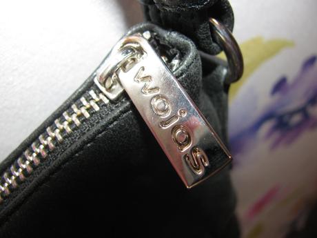 Černá dámská kožená crossbody kabelka wojas, wojas