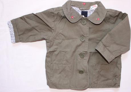 An86. jarní bunda dívčí 6-12 měs., gap,80