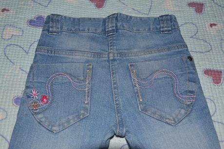 Džíny s vysokým sedem, výšivkou, regulace, lupilu,110