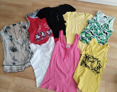 8 triček a tilek vel s-m, s