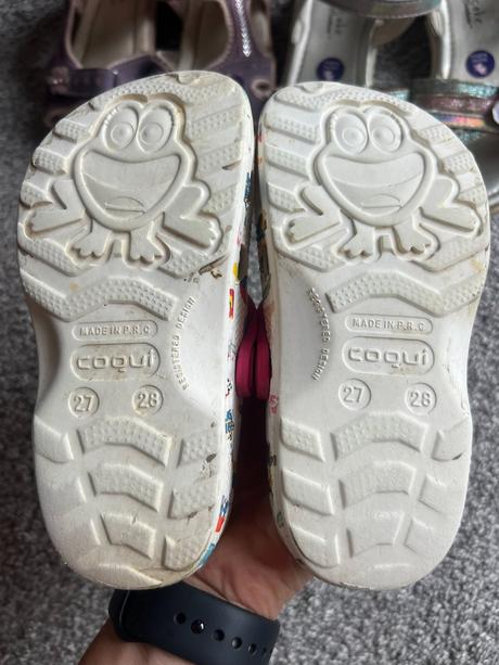 2x sandály, 1x tenisky, 1x crocsy vel. 27, cupcake,27