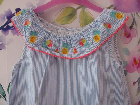 Letní plátěné dívčí šaty-m&s, marks & spencer,122