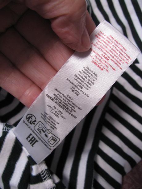 Dětské pruhované bavlněné tričko boss, 140