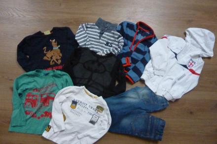 Mix oblečení vel. 110 - 9ks, 104–116