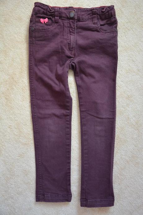 Kalhoty, fialové rifle, 116