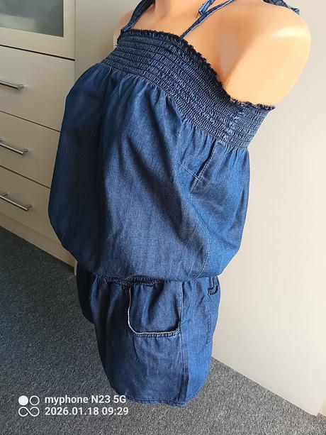 Šortky - overal zn."denim co" vel."36/38", denim co,38