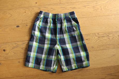 Bavlněné kostkované kraťasy, 110