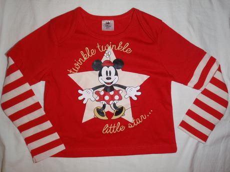 Červené tričko s minnie, disney,86