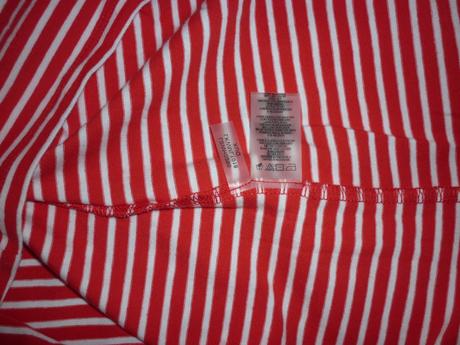 Červeno - bílé dámské tričko karl lagerfeld, s