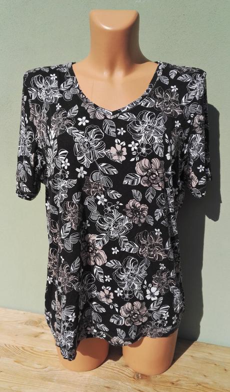 Květované tričko top canda - vel.l, c&a,l