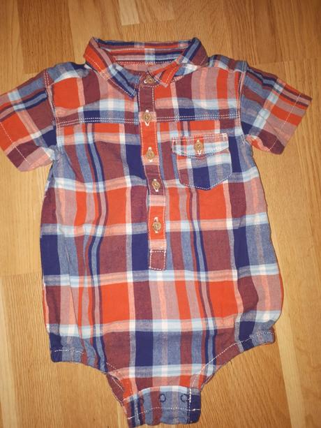 Kostkovaná košile body 86, nutmeg,86