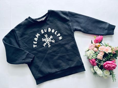 K1/ mikina vánoční šedé barvy - v. 2/3 roky, 98