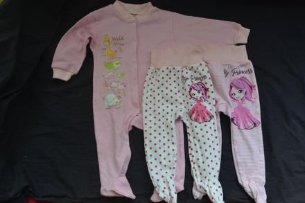 Kojenecký overal,2x polodupačky,v.74,nové, 68–80