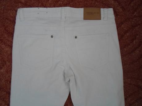 Bílé kalhoty rifle džíny, denim,38