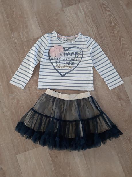 Souprava, triko a sukně, next,98