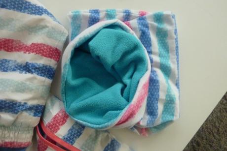 Zimní bunda, nákrčník, rukavice vel. 134/140, crivit,134