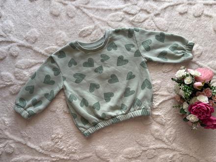 Mikina bledě zelená - v.12/18 měs., primark,86